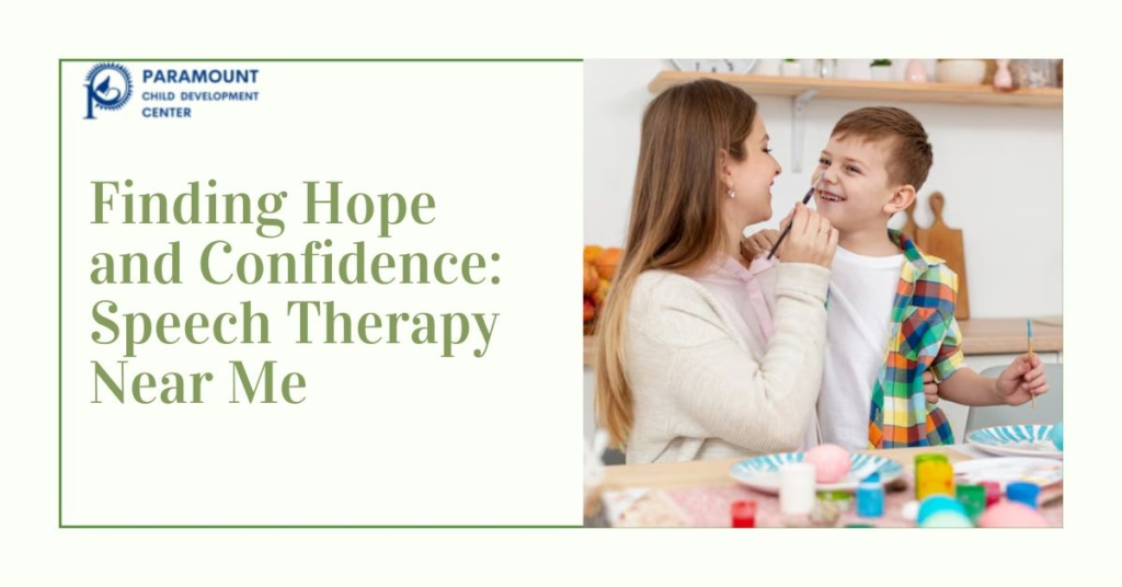 Finding Hope and Confidence: Speech Therapy Near Me