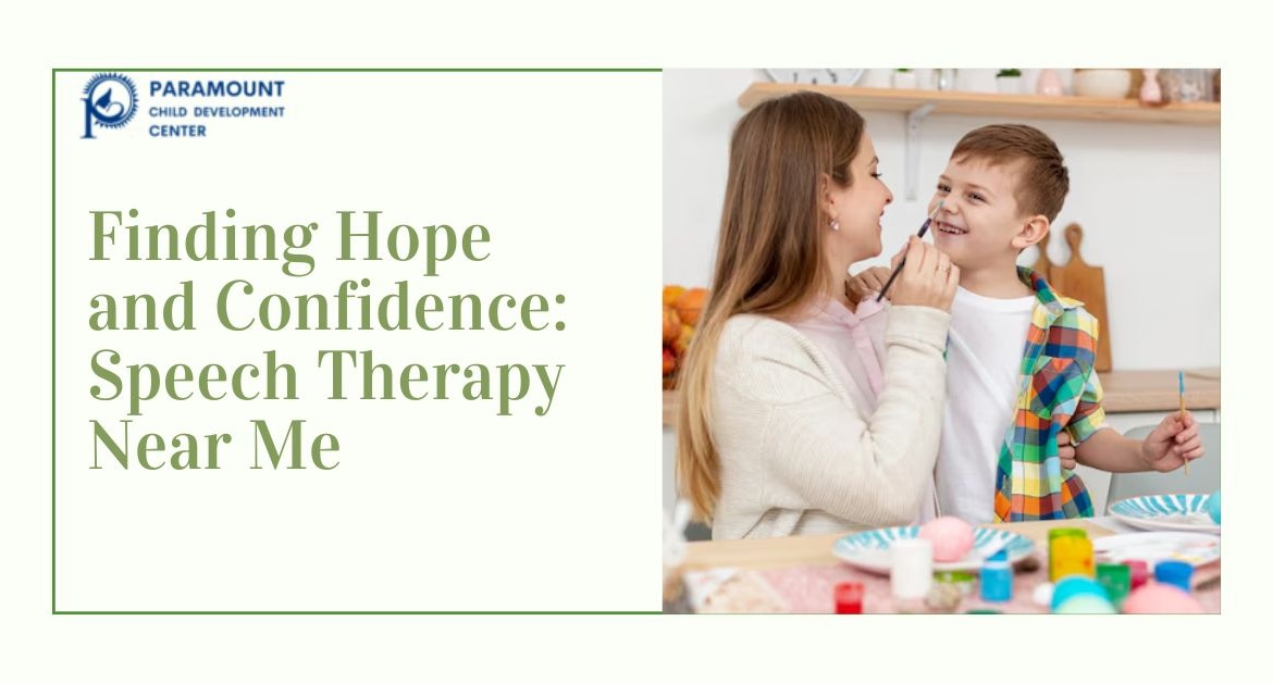 Finding Hope and Confidence: Speech Therapy Near Me