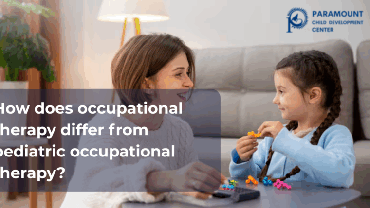 How does occupational therapy differ from pediatric occupational therapy?
